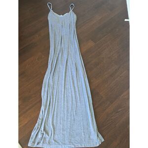 Fabletics Heather Gray Spaghetti-Strap Maxi Dress